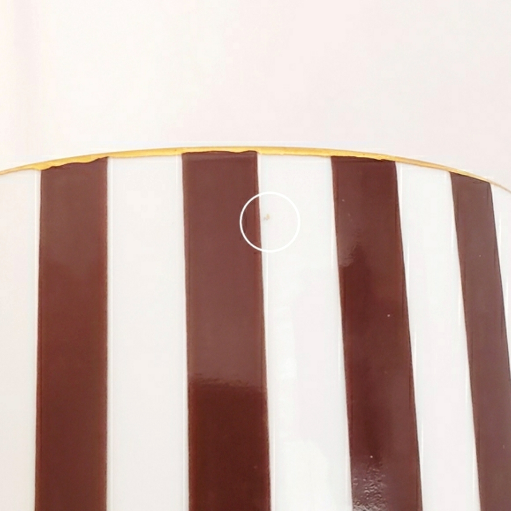 Henri Bendel Signature Centennial Stripe 7" Vase - Picture 11 of 15